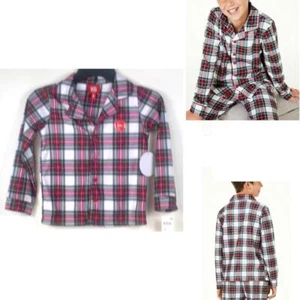 Family PJ Kids Brushed Jersey Pajama Top Stewart Plaid Size 4-5 Boys Girls - Picture 1 of 4