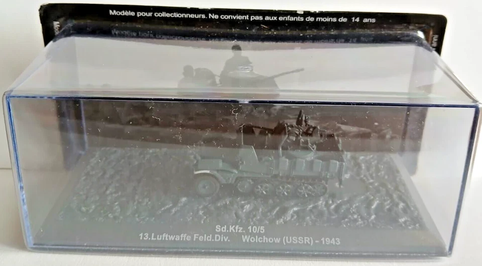 z2) DIE CAST Sd.Kfz. 10/5 - Wolchow (USSR) 1943 - SCALA 1:72 - Immagine 1 di 1