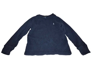 Boys Size 2T Ralph Lauren Polo Long Sleeve Shirt, Navy With Decal - Picture 1 of 6