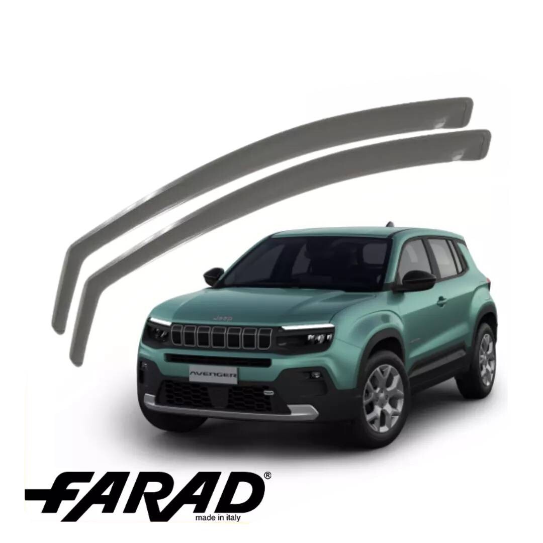 Deflettori Aria E Pioggia G3 Per Jeep Compass 5 Porte 2017 - Materiale PMMA Antiurto, Montaggio Rapido
