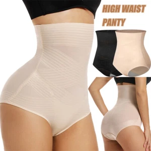 Women's High Waist Tummy Butt Lifter Panty Body Shaper Control Girdle Briefs - Picture 1 of 27