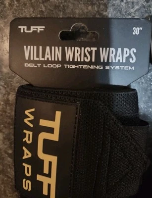 Tuff обертки злодей запястье обертки 30» черный и желтый - новый - Изображение 1 из 4