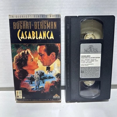 Casablanca VHS 1942 Classic Drama Remastered Collector's Edition MGM/UA - Image 1 of 2