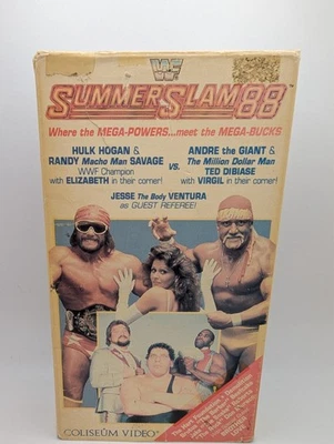 WWF SummerSlam 88 VHS WF057 Coliseum Video 1988 Hulk Hogan Macho Man Andre  - Image 1 of 4