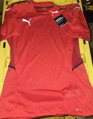 彪马DryCell团队杯足球球衣女式M彪马红色短袖  — 第 1/4 张图片