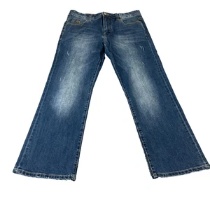 Pantalones de mezclilla Diesel vintage para hombre 34 30 relajados corte bota sueltos holgados pierna ancha lavado oscuro - Imagen 1 de 11