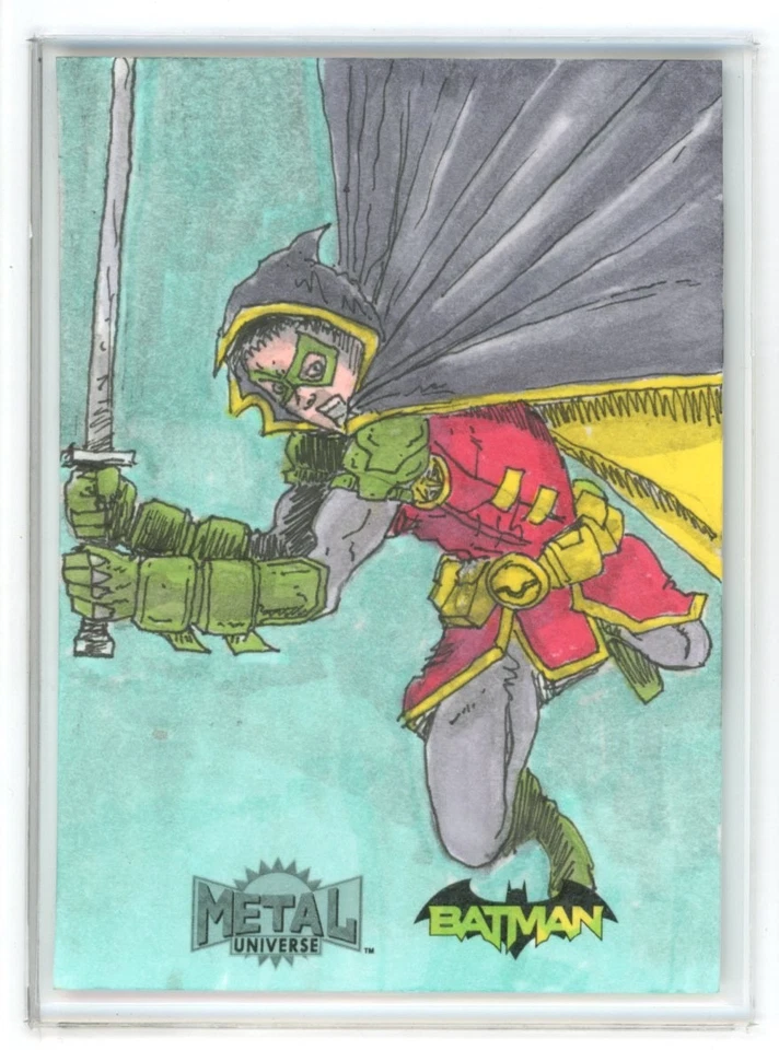 2025 Skybox Metal Batman Damian Wayne Robin 1/1 Sketch Card by Juan Navarro - Image 1 of 1