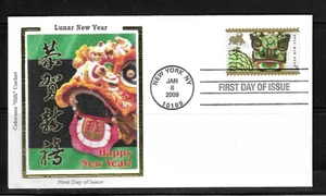 USA SC # 4375 Chinese New Year FDC . Colorano Silk Cachet - Picture 1 of 1