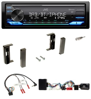 JVC Bluetooth DAB USB Lenkrad Autoradio für Audi TT 1998-2006 Aktiv schwarz - Bild 1 von 4