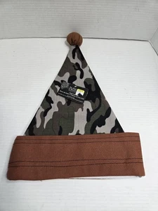 Camo Santa Hat Christmas Clothing Outfit Men's Gift Camouflage St. Nick's Choice - Picture 1 of 6