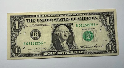 1981-A STAR NOTE  $1 Dollar B-Block FEDERAL RESERVE NOTE Serial #B02152256⭐️ - Image 1 of 4