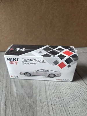 Mini Gt Toyota Supra #14 rare sealed super white - Image 1 of 2