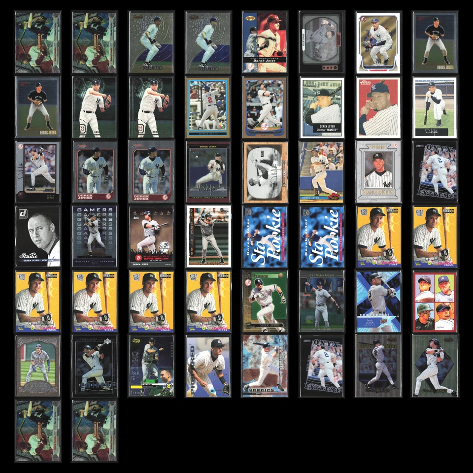 Lote de 50 tarjetas de béisbol Derek Jeter MLB Yankees jugador estrella distribuidor oferta a granel Foto 1 de 4