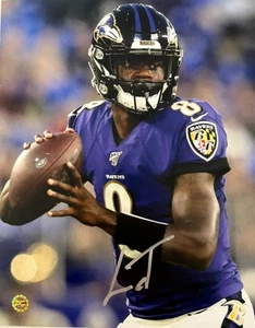 Lamar Jackson MVP Baltimore Ravens signed Autogramm 10x8 Foto PCA COA - Bild 1 von 6