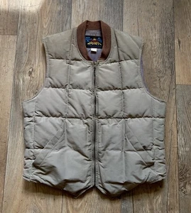 True Vintage 1950s Eddie Bauer “Blizzard Proof” Quilted Down Vest, Fits Small - Picture 1 of 15