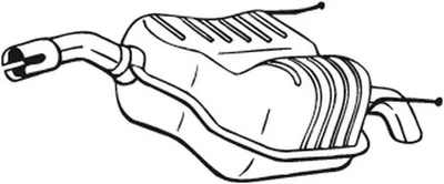 Silenziatore terminale 185-461 BOSAL per OPEL VECTRA C VECTRA C GTS - Immagine 1 di 4