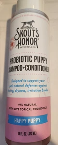 Skout's Honor Probiotic PUPPY Shampoo & Conditioner, Happy Puppy 16oz - Picture 1 of 8