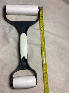 Pampered Chef Baker's Pastry Dough Roller Dual Rolling Pin w/ Crust Fork #1485 - Picture 1 of 8