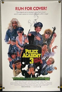 POLICE ACADEMY 3 ROLLED ORIGINAL ONE SHEET MOVIE POSTER DREW STRUZAN ART (1986) - Picture 1 of 1