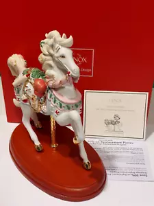 Caballo de carrusel de navidad 2017 Lenox - golosinas dulces navideñas - NUEVO en caja con certificado de autenticidad - Imagen 1 de 19
