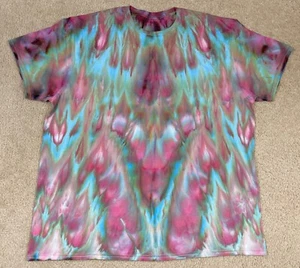 Handmade Ice Tie Dye T-Shirt 2XL Mens Womens Soft Cotton Twist - Picture 1 of 3