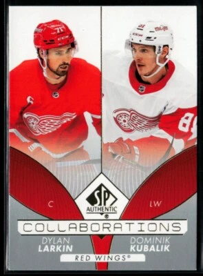 2022-23 SP Authentic Collaborations #C-23 Dylan Larkin / Dominik Kubalik - Image 1 of 2
