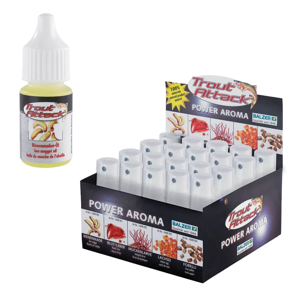 (49,50€/l) Balzer Trout Attack Power Aroma Spray Garlic Lachs Forelli Bienenmade - Bild 1 von 1
