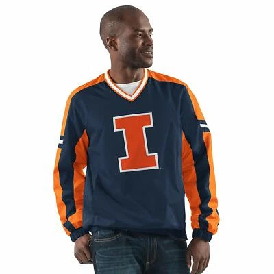 G-III Sports Illinois Illini Men's Draft Pick V-Neck Pullover Jacket - Small - Image 1 of 2