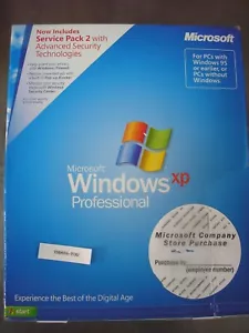 Microsoft Windows XP Professional w/SP2 Full English Version MS WIN PRO =SEALED= - Picture 1 of 5