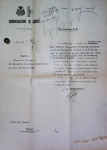 1928 Lettera raccomandata periodo fascista Teramo 20394 - Imagen 1 de 3