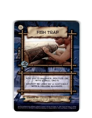 2001 Upper Deck Mattel Survivor CCG #51 Fish Trap - Image 1 of 2