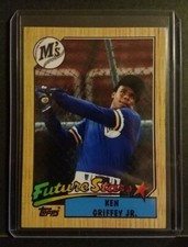 Ken Griffey Jr Retro Topps 1987 Lumber Future Stars Bellingham Glossy Oddball 