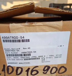 ♕♕♕ Rosemount analytical 499ATRDO-54 TRACE DISSOLVED OXYGEN SENSOR UPS ♕ - Picture 1 of 14