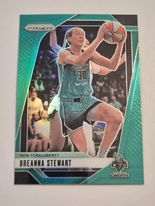 2024 Panini Prizm WNBA - Breanna Stewart #99 Green Prizm Liberty - Picture 1 of 3