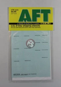Archer 1/35 US D-Day Shipping Stencils Half-tracks, GMC's & other Armor AR77019 - Picture 1 of 1