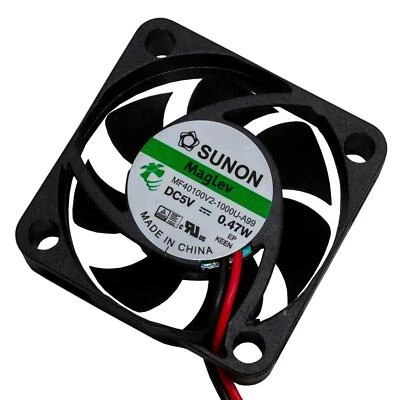 Fan 5V DC 0,47W 40x40x10mm 11,8m³/h 5800U/Min 11,8m³/h Sunon MF40100V21000UA99 - Image 1 of 4