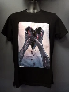 Men's Black Keys Hands Holding Black Heart T-shirt - Black - Picture 1 of 3