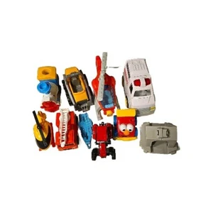 10 zufällige Fahrzeuge Feuerwehrauto, Krankenwagen, Hubschrauber Zug Motor Traktor - Bild 1 von 6