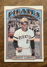 1972 Topps #309 Roberto Clemente HOF Pittsburgh Pirates 3,000 Hits FREE SHIPPING
