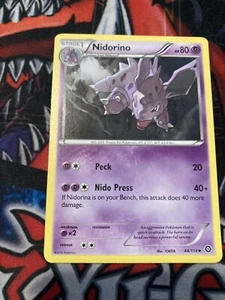 Pokémon TCG Nidorino Steam Siege 44/114 Regular Uncommon-NM - Picture 1 of 2