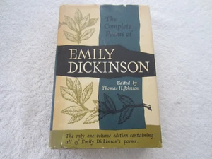 The Complete Poems of Emily Dickinson Edited by Thomas H. Johnson 1960 HC/DJ - Picture 1 of 7