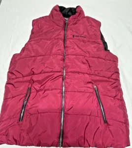 FREE COUNTRY XXL Women's Dark Red Garnet Puffer Vest Zipper Pockets - Picture 1 of 11
