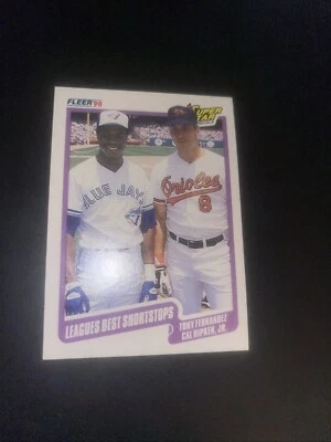 1990 Fleer Super Star Tony Fernandez/Cal Ripken, Jr. Toronto Blue Jays/Baltimore - Image 1 of 2