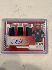 2023 Panini UFC Chronicles Tools Of The Trade Triple Relic Auto Marlon Vera /99