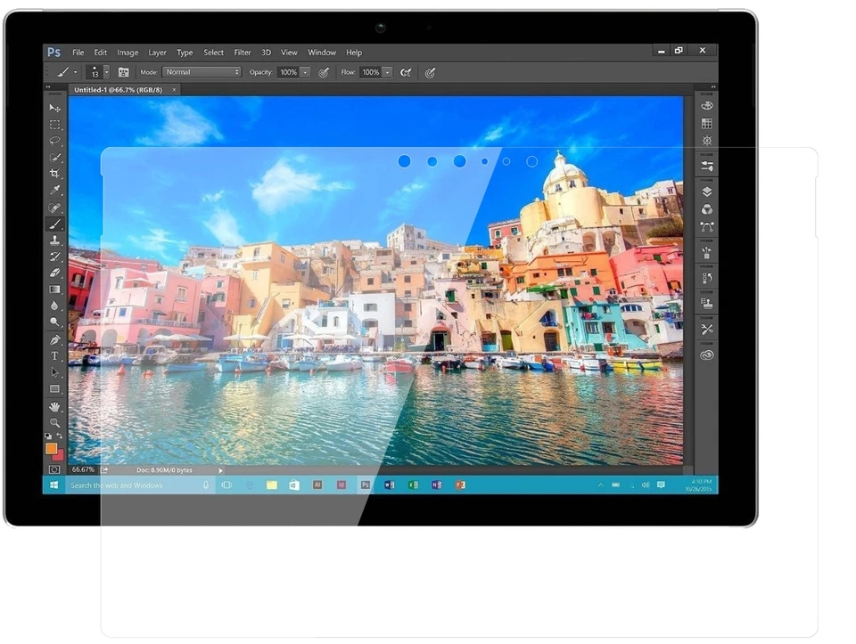 2x Pellicola per Microsoft Surface Pro 4 Protettiva Protezione Flessibile 9H - Immagine 1 di 4