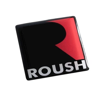 Ford Mustang Roush Stage RS 1 2 3 Interior Dash Console Emblem 1 1/4" Black - Image 1 of 3