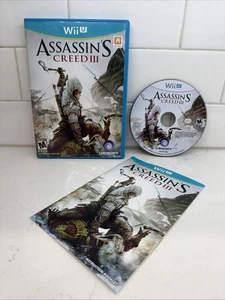 Assassin's Creed III (Nintendo Wii U, 2012) CIB Compete In Box Testato Funzionante - Foto 1 di 6