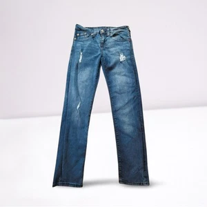 True Religion Geno Relaxed Slim Jeans Size 14 Blue Stretch Denim - Picture 1 of 5