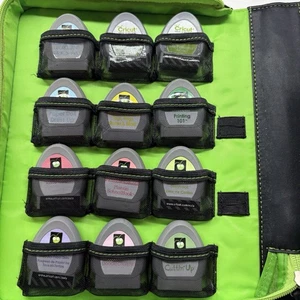 Cricut Cartridges Lot of 12 Storage Binder Printing 101 Forever Young Cuttin Up - Picture 1 of 10