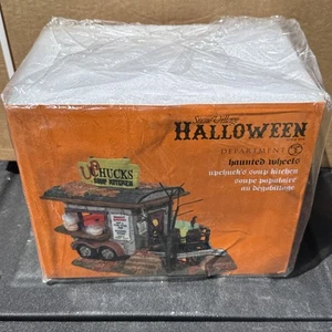 Dept 56 Snow Village Halloween Haunted Wheels Upchuck’s Soup Kitchen New - Picture 1 of 3